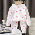 Minimalist Spring 2-Piece Unisex Kids' Pajama Set, Ages 2-7 | Color: Red | Image 1