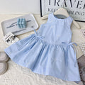 Sweet & Cute Summer Girls' A-Line Dress, Ages 2-9 | Color: Blue | Image 1