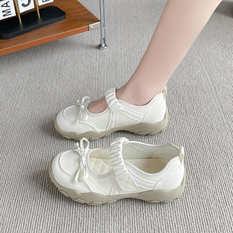 Modern Chic All-Season PU/Artificial Leather/Microfiber Leather Women's Casual Shoes | Color: Beige | Image 3