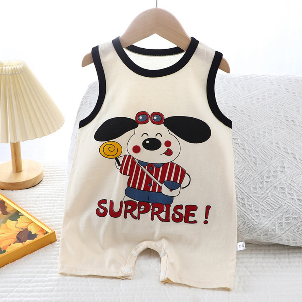 Modern Chic All-Season Casual Sporty Summer Unisex Baby Jumpsuit, Ages 1-12 Months | Color: Black | Image 1