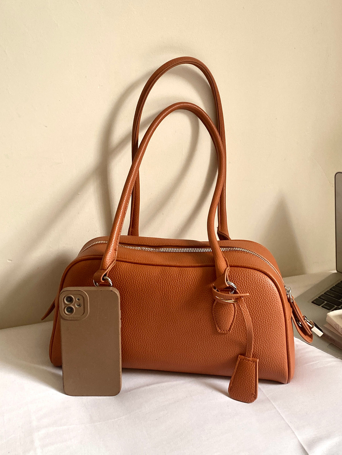 Modern Chic All-Season PU/Artificial Leather/Microfiber Leather Women's Shoulder Bags Underarm Bags | Color: Brown | Image 3