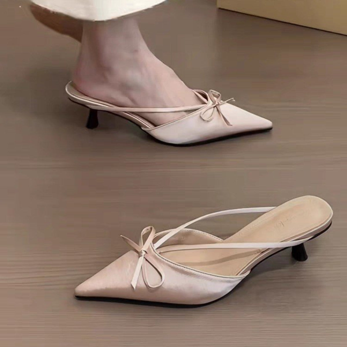 Modern Chic All-Season PU/Artificial Leather/Microfiber Leather Women's Wedge Sandals | Color: Pink | Image 3
