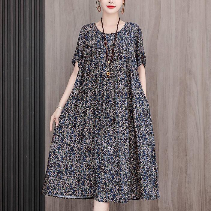Casual Sporty Summer A-Line Dress | Color: Black&Gold | Image 1