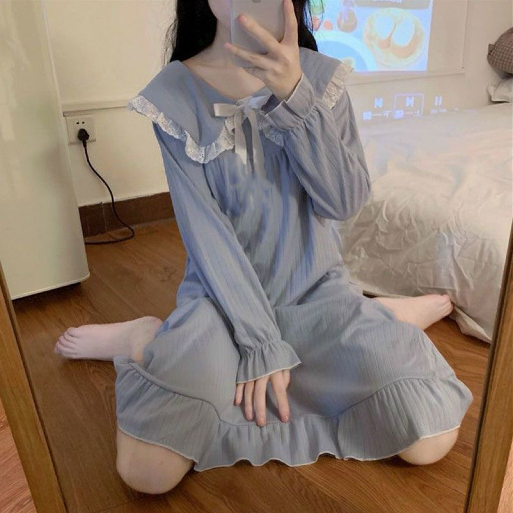 Elegant Summer Women 's Short  Sleeve Sleep Dress | Color: Style 1 | Image 2