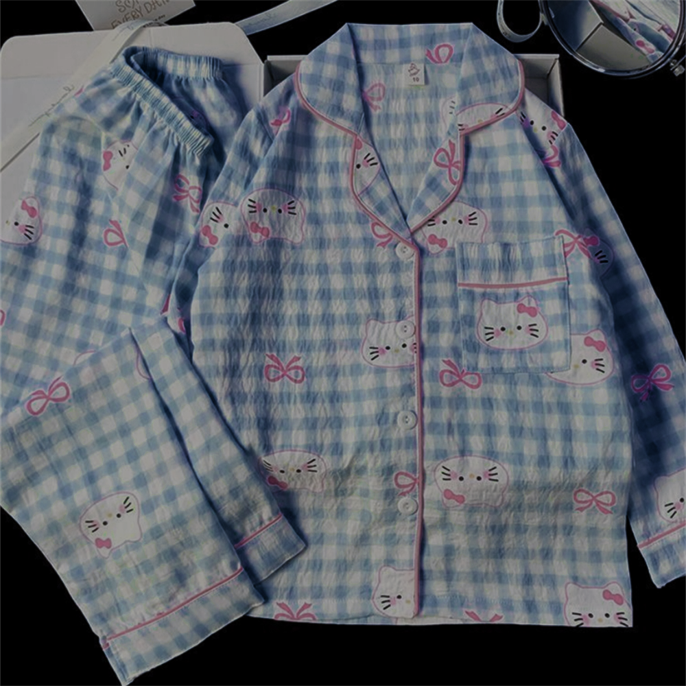 All-Season Sweet & Cute Autumn 2-Piece Girls' Pajama Set, Ages 3-13 | Color: Style 3 | Image 3