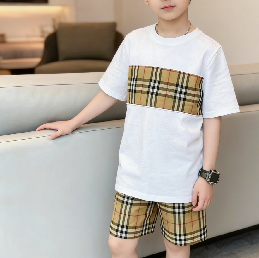 Modern Chic All-Season Minimalist Summer 2-Piece Boys' Pants Suit, Ages 3-13 | Color: White | Image 3
