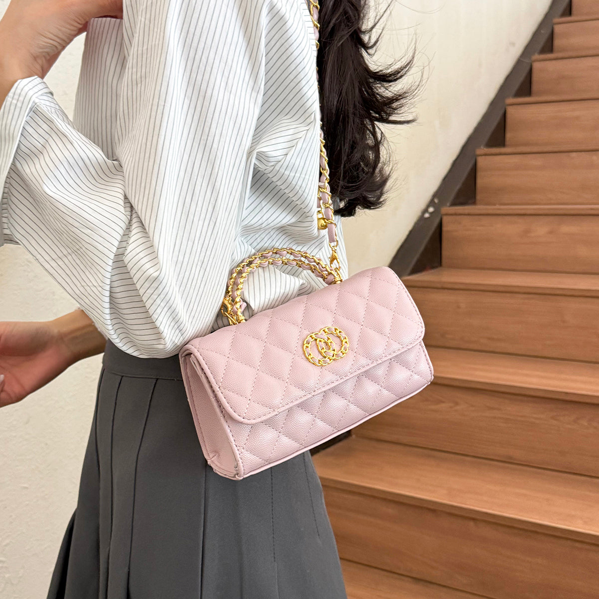 Modern Chic All-Season PU/Artificial Leather/Microfiber Leather Women's Crossbody Bags Other Bags | Color: Purple | Image 3