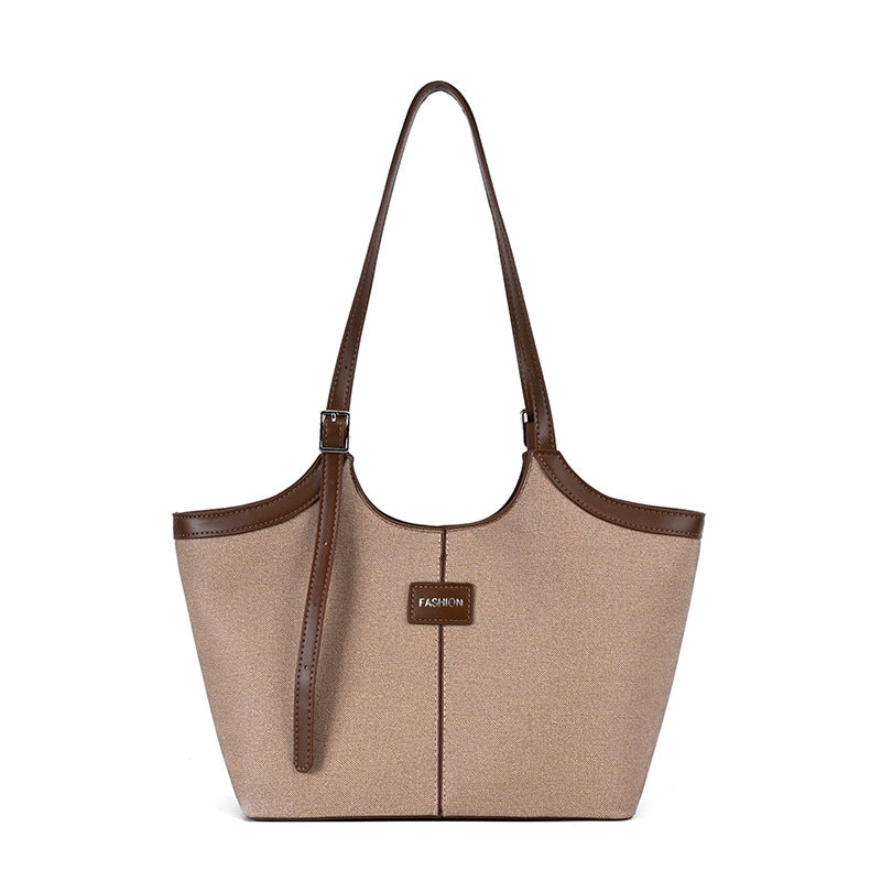 Modern Chic All-Season PU/Artificial Leather/Microfiber Leather Women's Shoulder Bags Tote Bags | Color: Khaki | Image 2