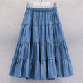 Minimalist Summer Girls' Skirt, Ages 4-14 | Color: Blue | Image 1
