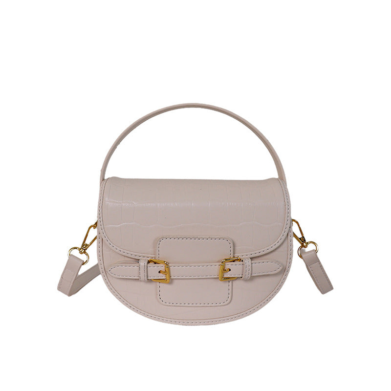 Modern Chic All-Season PU/Artificial Leather/Microfiber Leather Women's Crossbody Bags Saddle Bags | Color: White | Image 2