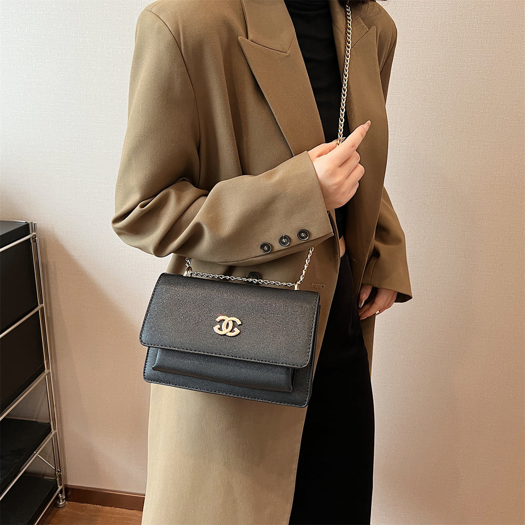 Modern Chic All-Season PU/Artificial Leather/Microfiber Leather Women's Crossbody Bags Other Bags | Color: Black | Image 2