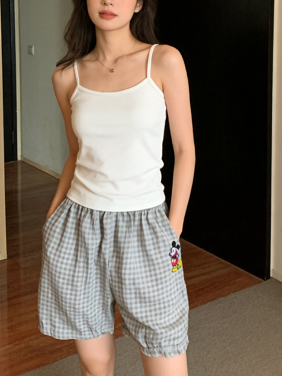Sweet Feminine Summer 2 Pcs Women 's Sleeveless Sleep Set | Color: Style 2 | Image 3