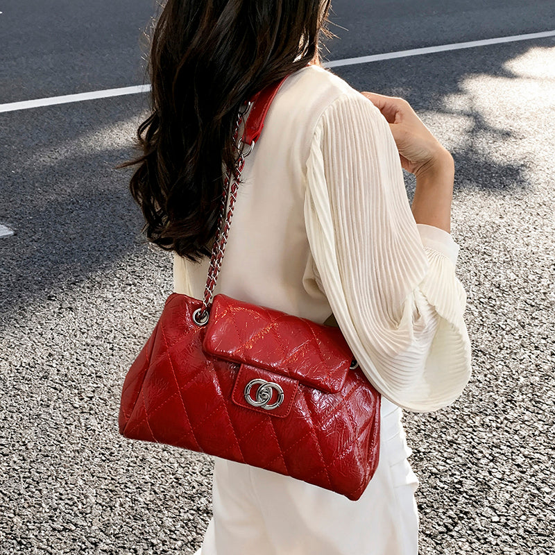 Modern Chic All-Season PU/Artificial Leather/Microfiber Leather Women's Crossbody Bags Other Bags | Color: Red | Image 1