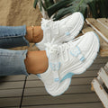 Modern Chic All-Season PU/Artificial Leather/Microfiber Leather Women's Fashion Sneaker | Color: Blue | Image 1