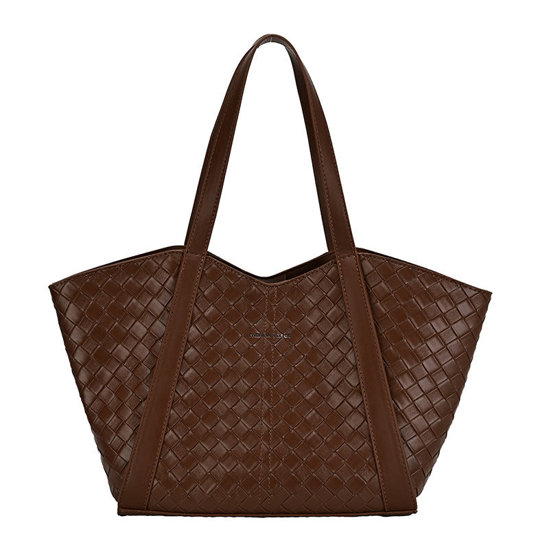 Modern Chic All-Season PU/Artificial Leather/Microfiber Leather Women's Shoulder Bags Tote Bags | Color: Coffee | Image 2