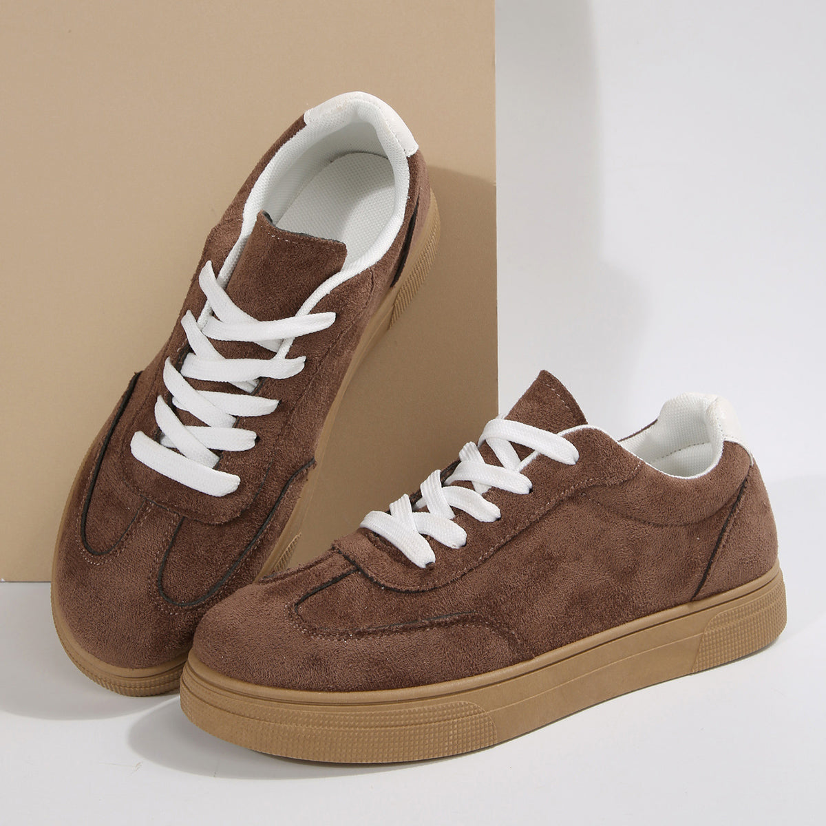 Modern Chic All-Season Cloth / Textile Women's Casual Shoes | Color: Brown | Image 2