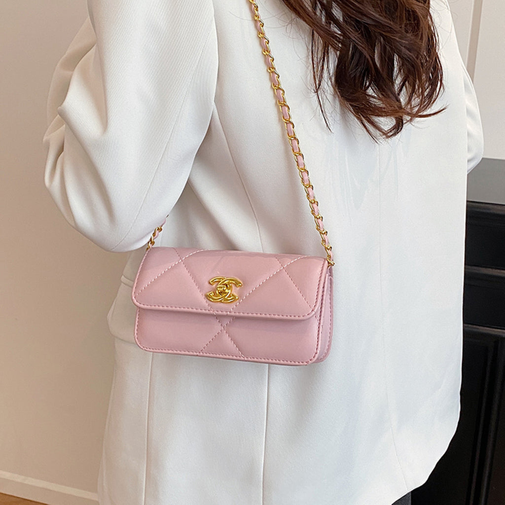 Modern Chic All-Season PU/Artificial Leather/Microfiber Leather Women's Crossbody Bags Other Bags | Color: Pink | Image 3