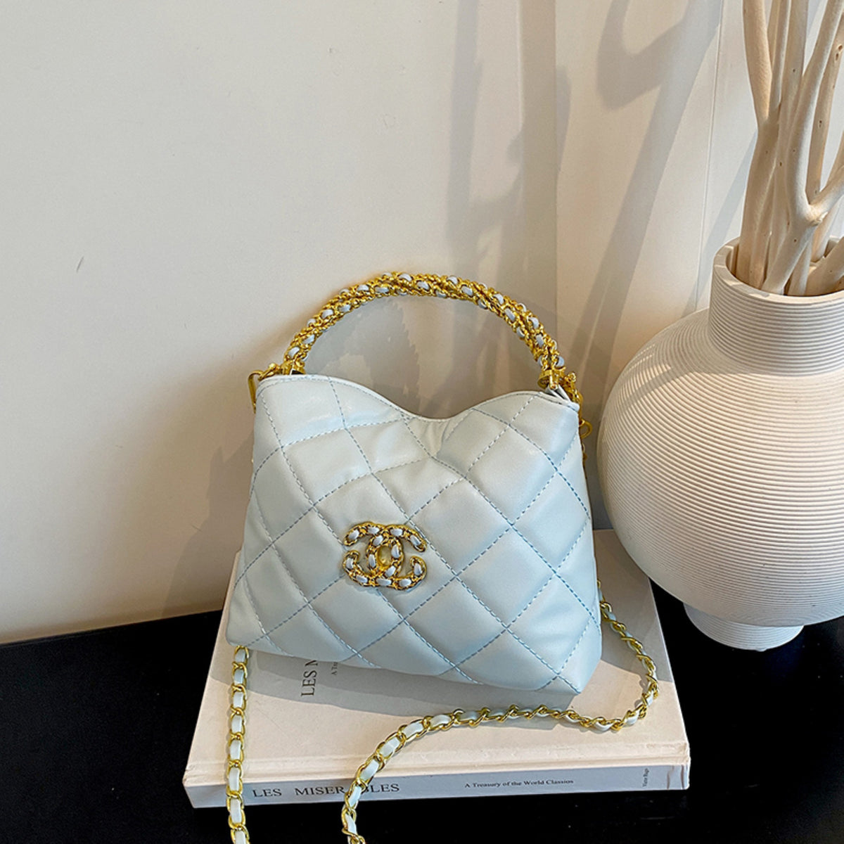 Modern Chic All-Season PU/Artificial Leather/Microfiber Leather Women's Handbags Other Bags | Color: Light Blue | Image 1