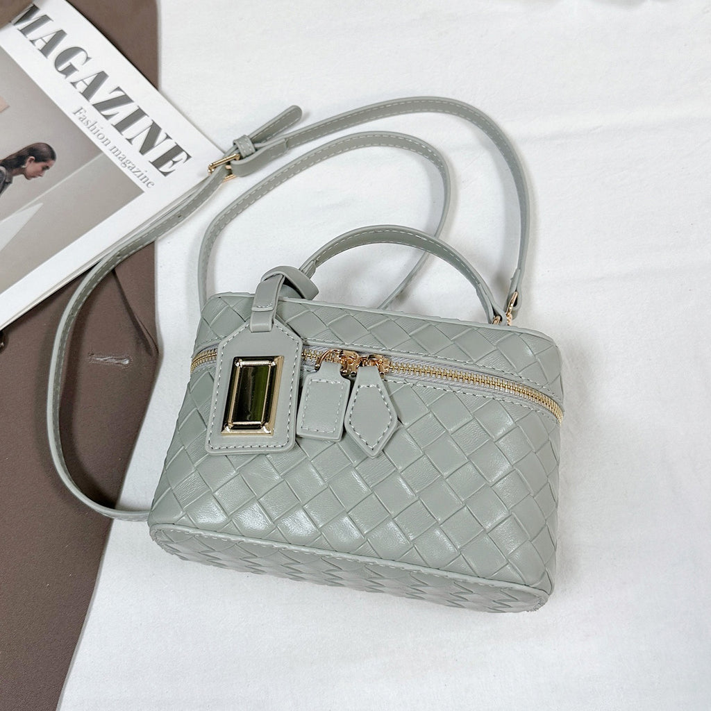 Modern Chic All-Season PU/Artificial Leather/Microfiber Leather Women's Crossbody Bags Box Bags | Color: Green | Image 2