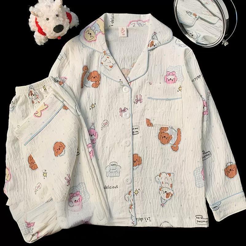 All-Season Sweet & Cute Autumn 2-Piece Girls' Pajama Set, Ages 3-13 | Color: Style 5 | Image 1