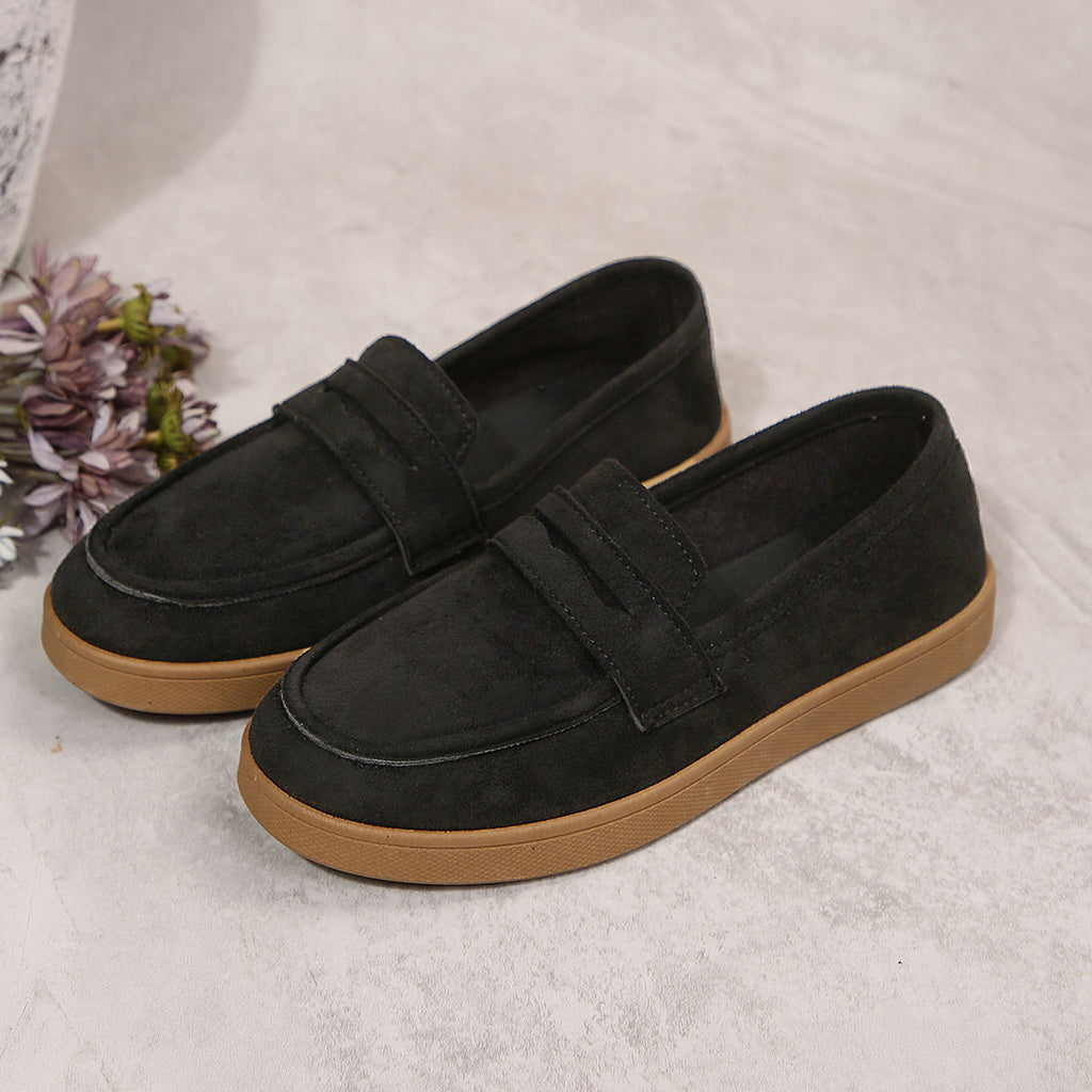 Modern Chic All-Season PU/Artificial Leather/Microfiber Leather Women's Casual Shoes | Color: Black | Image 3