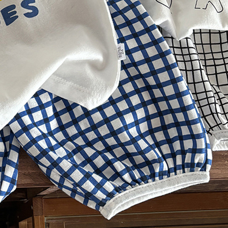 Minimalist Summer 2-Piece Unisex Kids' Pants Suit, Ages 2-7 | Color: Style 2 | Image 3