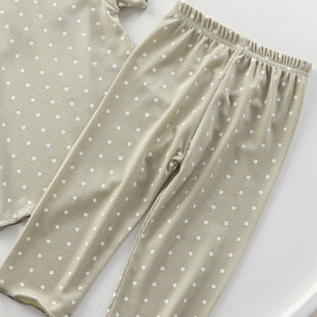 Modern Chic All-Season Minimalist Summer 2-Piece Girls' Pajama Set, Ages 2-9 | Color: Style 2 | Image 2