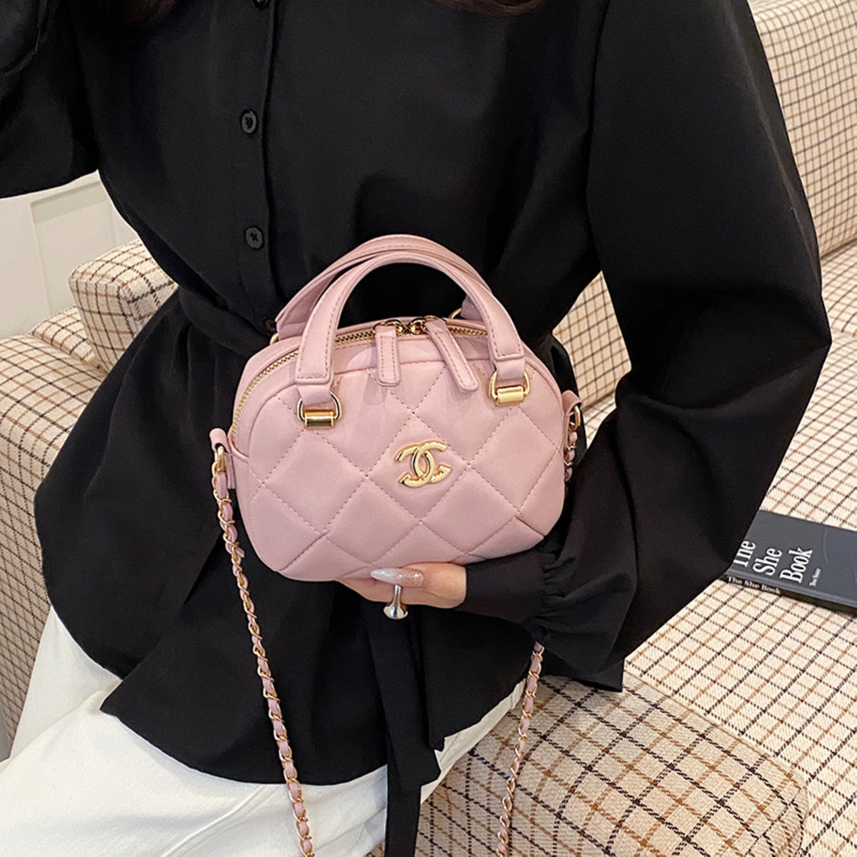 Modern Chic All-Season PU/Artificial Leather/Microfiber Leather Women's Handbags Other Bags | Color: Pink | Image 3
