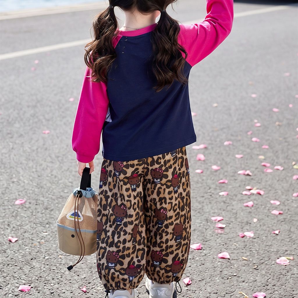 Modern Chic All-Season Trendy Autumn 2-Piece Girls' Pants Suit, Ages 2-9 | Color: As the Picture | Image 2