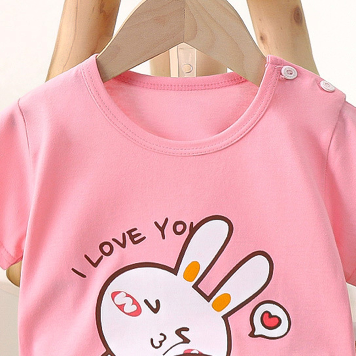 Minimalist Summer 2-Piece Unisex Kids' Pajama Set, Ages 2-7 | Color: Style 3 | Image 3