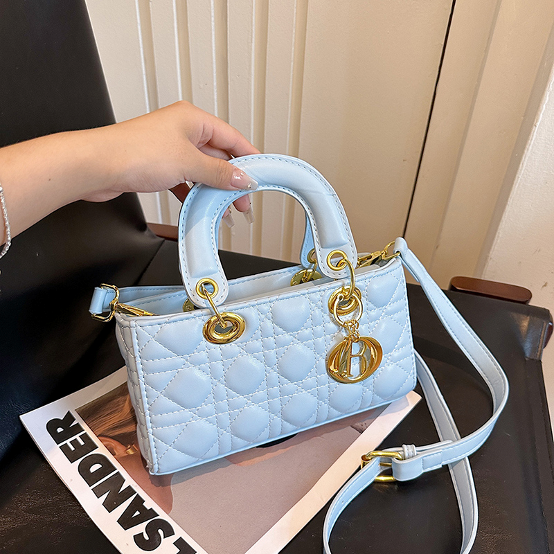 Modern Chic All-Season PU/Artificial Leather/Microfiber Leather, Cloth / Textile Women's Crossbody Bags Box Bags | Color: Blue | Image 3