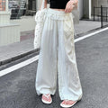 Modern Chic All-Season Casual Sporty Spring Girls' Casual Pants, Ages 3-13 | Color: Beige | Image 1