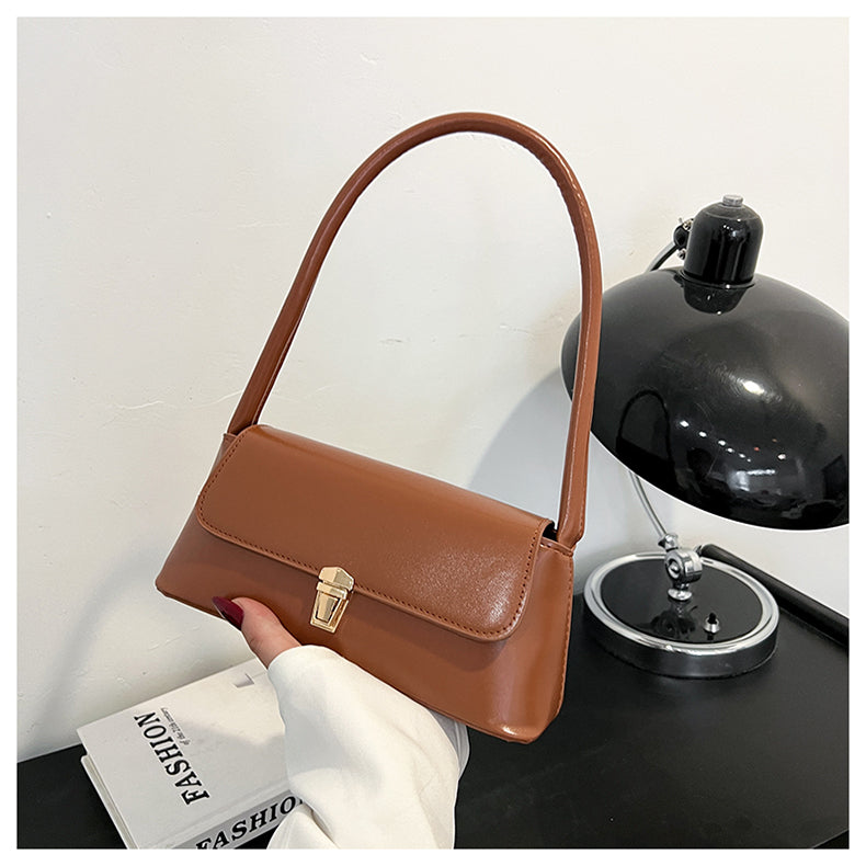 Modern Chic All-Season PU/Artificial Leather/Microfiber Leather Women's Shoulder Bags Underarm Bags | Color: Brown | Image 2