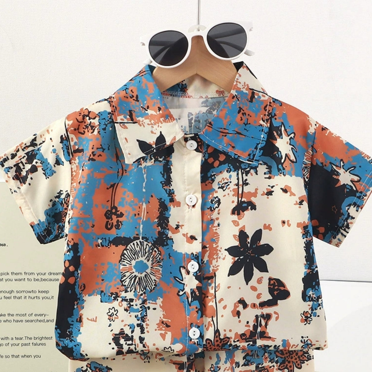 Casual Sporty Summer 2-Piece Boys' Pants Suit, Ages 2-9 | Color: Style 9 | Image 2