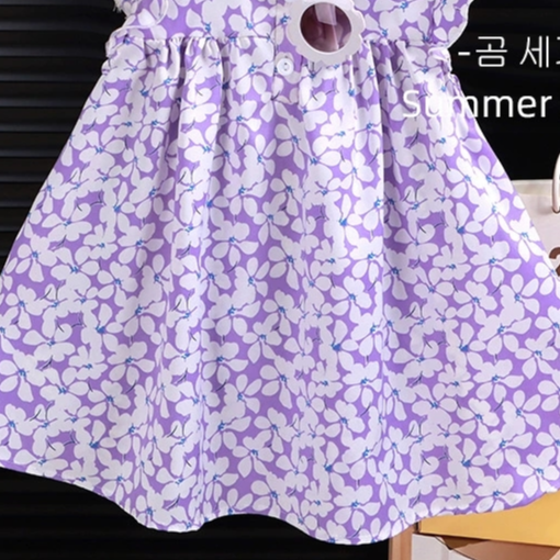 Sweet & Cute Summer Girls' A-Line Dress, Ages 2-13 | Color: Style 2 | Image 2