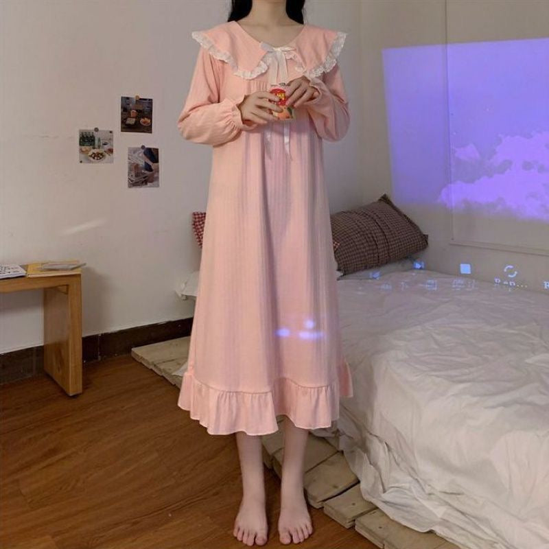 Elegant Summer Women 's Short  Sleeve Sleep Dress | Color: Style 3 | Image 1