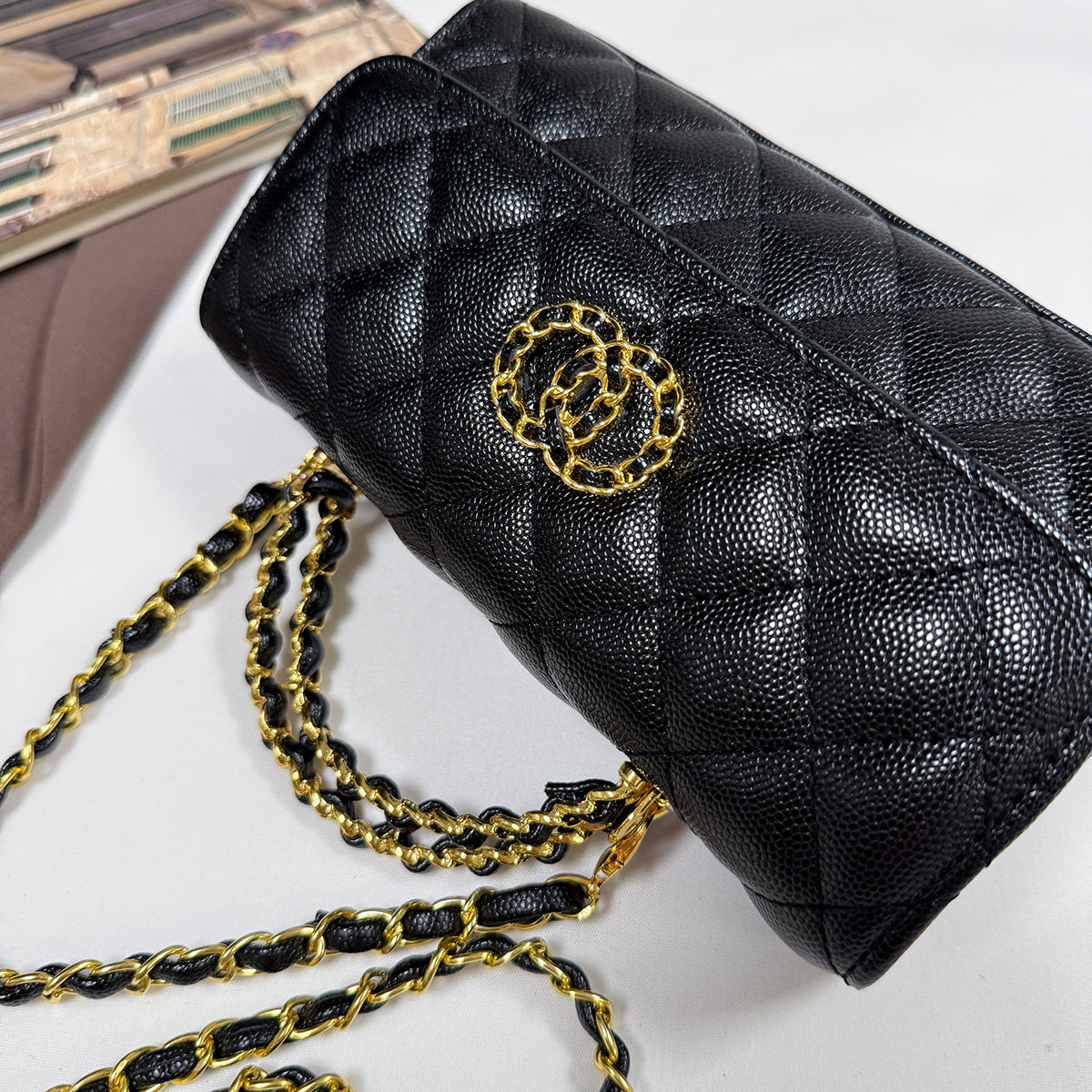 Modern Chic All-Season PU/Artificial Leather/Microfiber Leather Women's Crossbody Bags Other Bags | Color: Black | Image 3