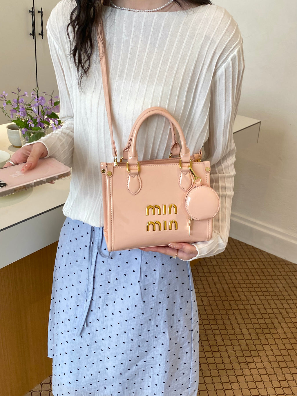 Modern Chic All-Season PU/Artificial Leather/Microfiber Leather Women's Shoulder Bags Other Bags | Color: Pink | Image 1