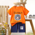 Minimalist Summer 2-Piece Unisex Kids' Pajama Set, Ages 2-7 | Color: Style 1 | Image 1