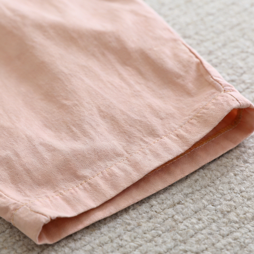 Minimalist Summer Girls' Loose Pants, Ages 2-9 | Color: Pink | Image 2