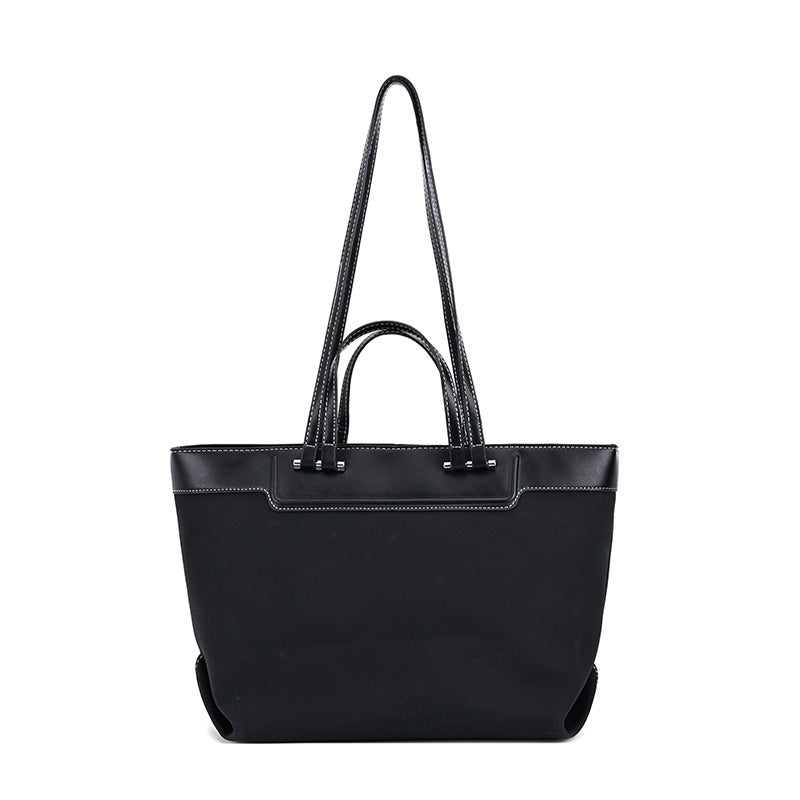 Modern Chic All-Season PU/Artificial Leather/Microfiber Leather Women's Shoulder Bags Tote Bags | Color: Black | Image 2