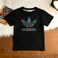 Modern Chic All-Season Casual Sporty Summer Unisex Kids' T-Shirt | Color: Black | Image 1