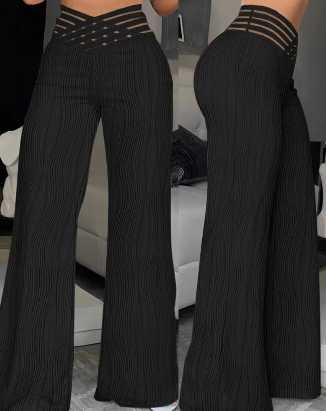 Elegant All-Season Trousers | Color: Black | Image 1