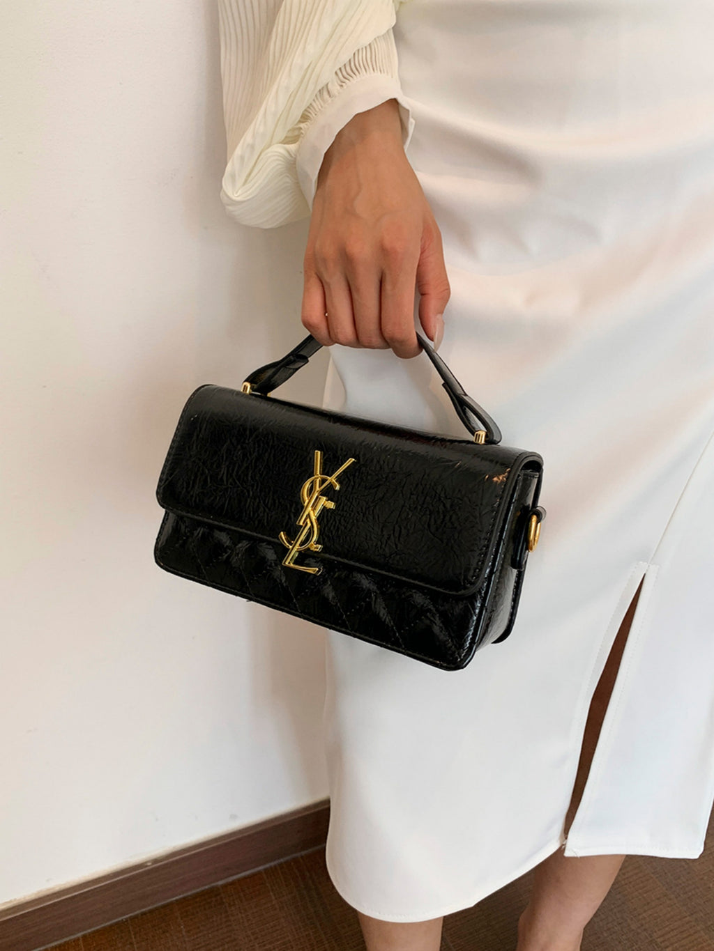Modern Chic All-Season PU/Artificial Leather/Microfiber Leather Women's Crossbody Bags Box Bags | Color: Black | Image 1