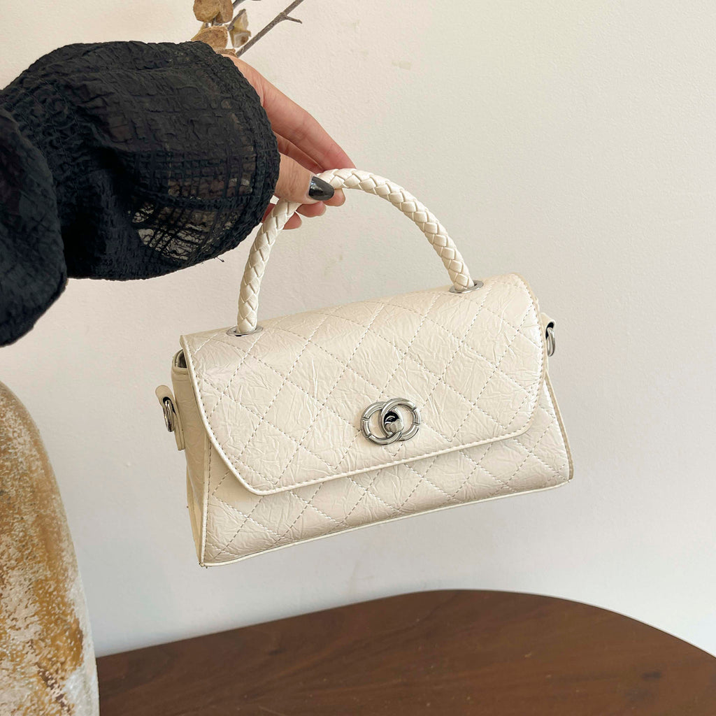 Modern Chic All-Season PU/Artificial Leather/Microfiber Leather Women's Crossbody Bags Other Bags | Color: White | Image 3