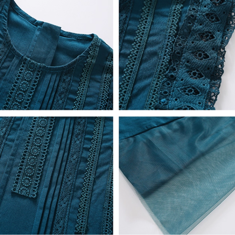Casual Sporty Summer Girls' A-Line Dress, Ages 2-9 | Color: Blue | Image 2