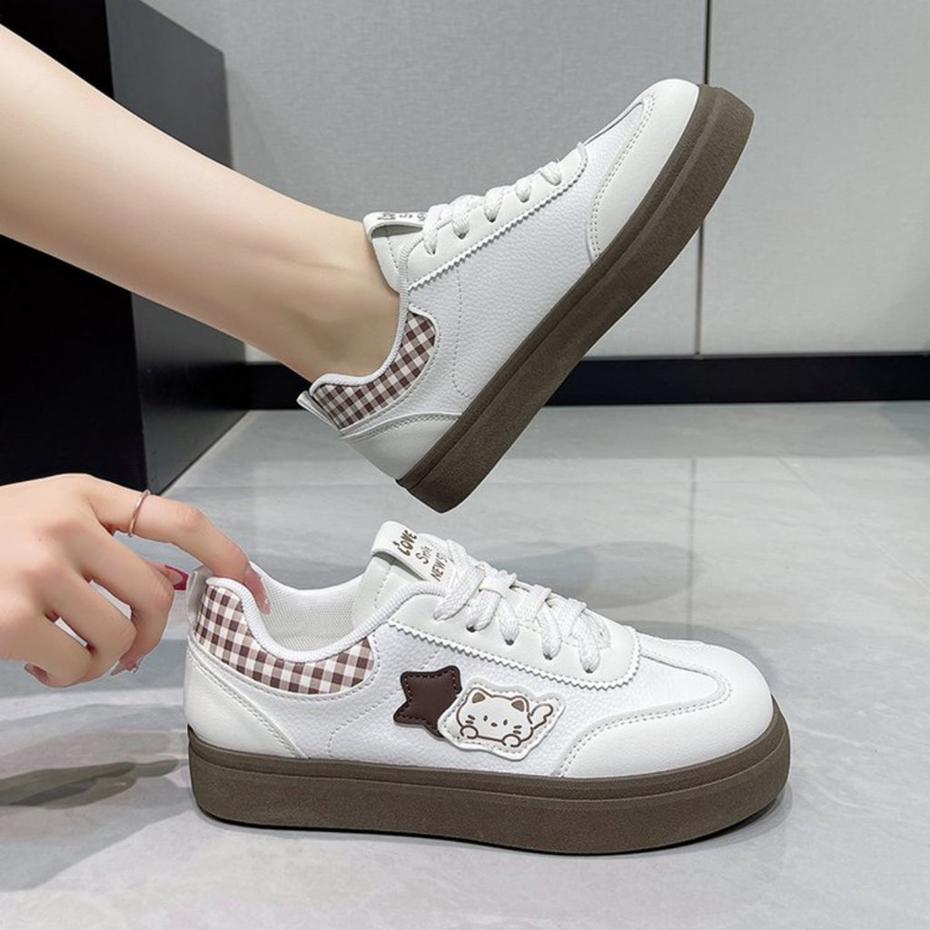 Modern Chic All-Season Others Women's Skate Shoes | Color: Khaki | Image 1