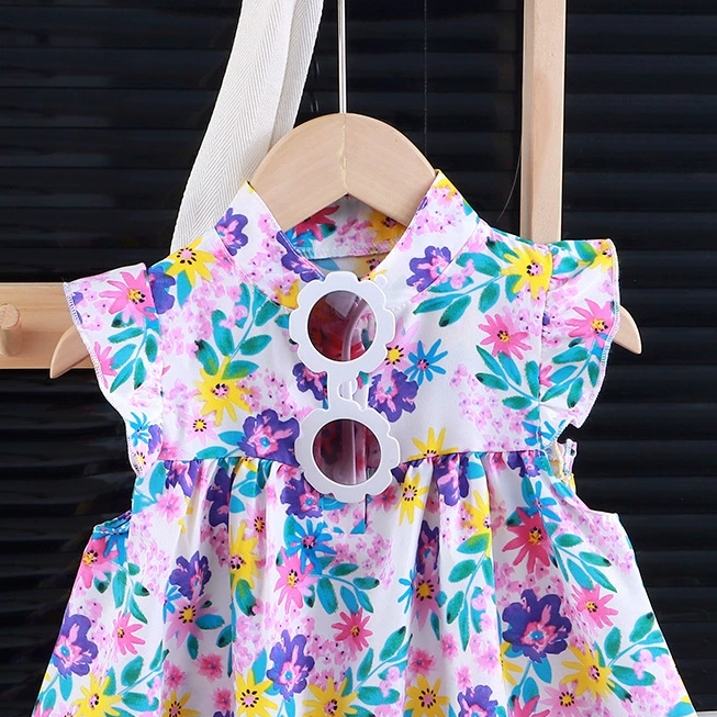 Sweet & Cute Summer Girls' A-Line Dress, Ages 2-13 | Color: Style 3 | Image 3