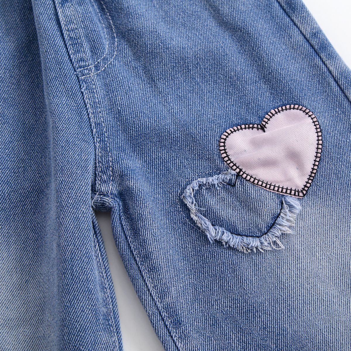 Sweet & Cute Autumn Girls' Straight Pants, Ages 2-9 | Color: Blue | Image 2