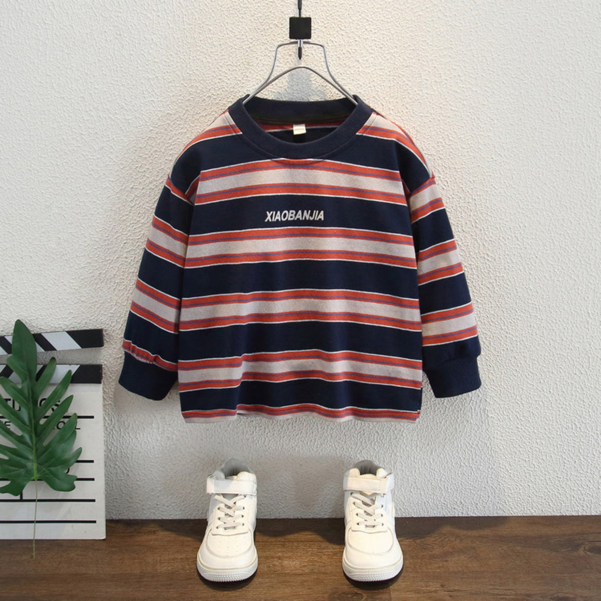 Casual Sporty Spring Boys' Sweatshirt, Ages 2-11 | Color: Red | Image 1